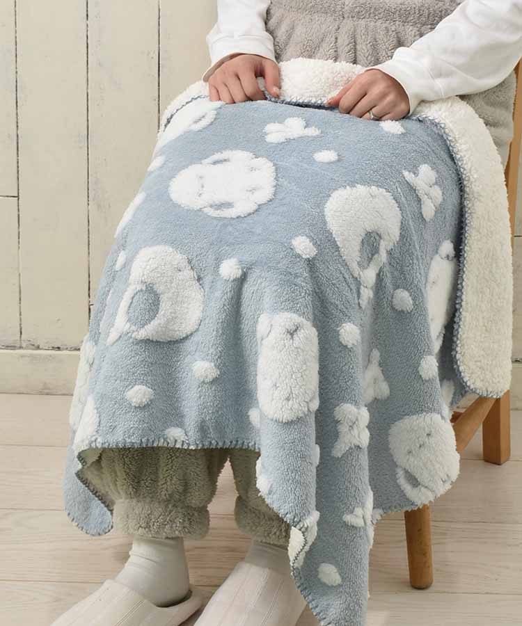 青白天門（おいもーぬ） Bumpy Chunブランケット | Bleu Bleuet（ブルーブルーエ）公式通販