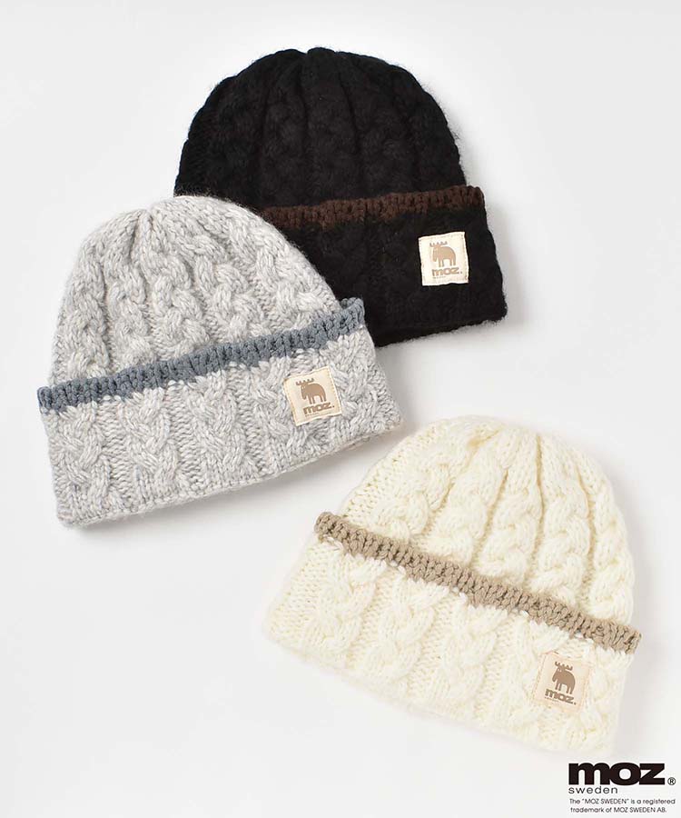moz裏ボアケーブル編みニット帽 | Bleu Bleuet（ブルーブルーエ）公式通販