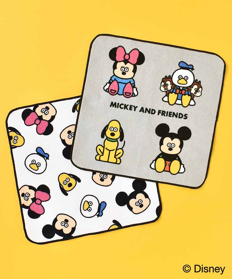 未開封未使用　Disney 　ミニタオル 日本製　ミッキーシェイプ Disney 新ディズニー ミニタオルA 景品 粗品 ハンドタオル