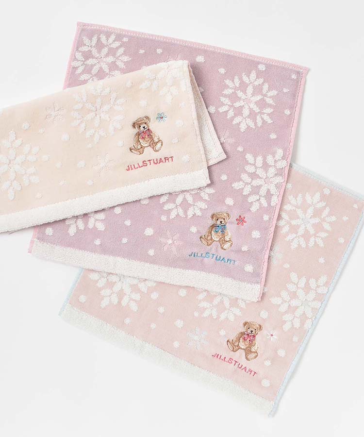 るる 出品 JILL STUARTチェックリボンテディミニタオルハンカチ | Bleu Bleuet