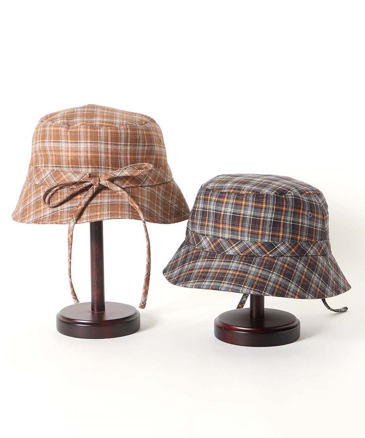 チェックリボンハット | Bleu Bleuet（ブルーブルーエ）公式通販
