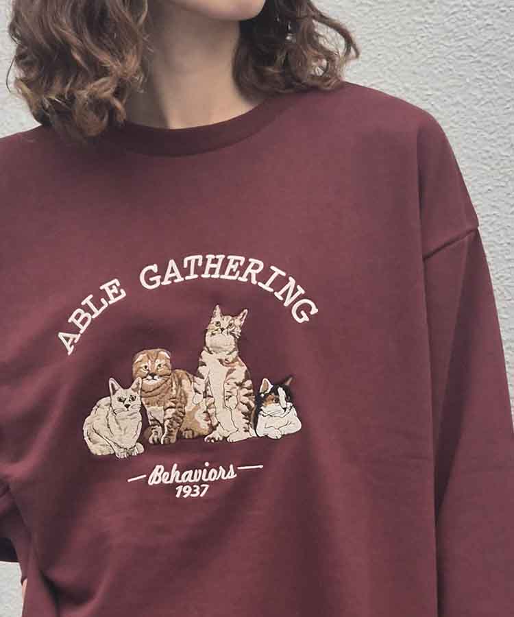 アニマル刺繍スウェット | Bleu Bleuet（ブルーブルーエ）公式通販