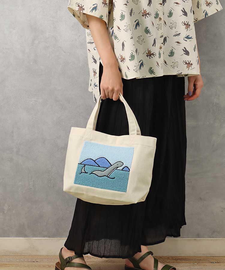 珍品／オクトパスアーミー／ トートバッグ／白x青／LARGE／80s／レア希少品 ミステリーキャンバストート トート トートバッグ バッグ BAG