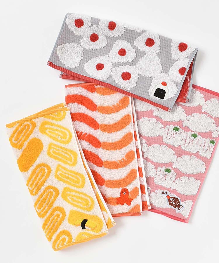 たべものジャガードハンカチ | Bleu Bleuet（ブルーブルーエ）公式通販