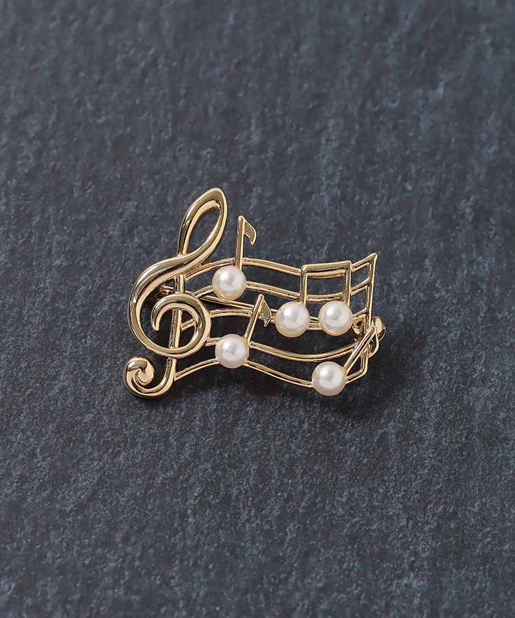 音符パールブローチ | Bleu Bleuet（ブルーブルーエ）公式通販