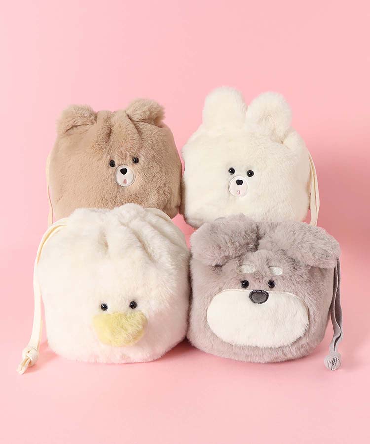 スフレベア巾着ポーチ | Bleu Bleuet（ブルーブルーエ）公式通販