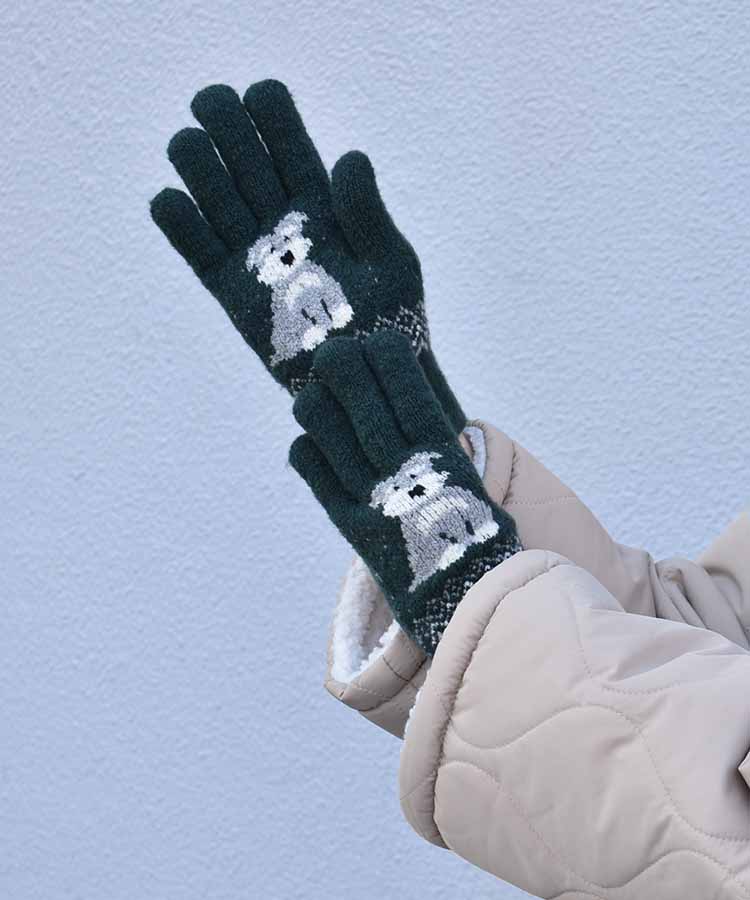 Number (N)ine ❤︎ ナンバーナイン ♬チャコールグレーウール手袋