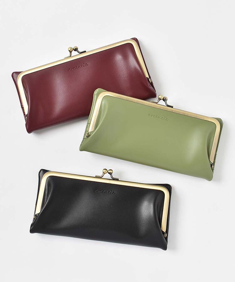 ⑧☆在庫SALE/優良品 ♪モノグラム がま口 財布 池之端銀革店】Cramp×SUKUMO Leather 藍染めがま口財布 | 藤巻百貨店