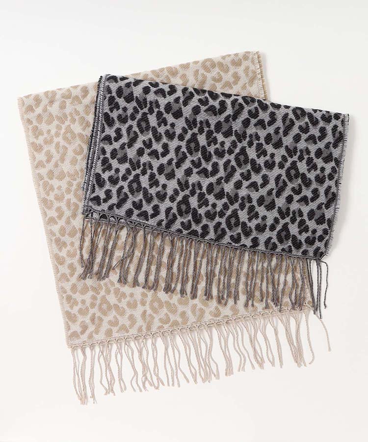 ヒョウ柄マフラー | Bleu Bleuet（ブルーブルーエ）公式通販