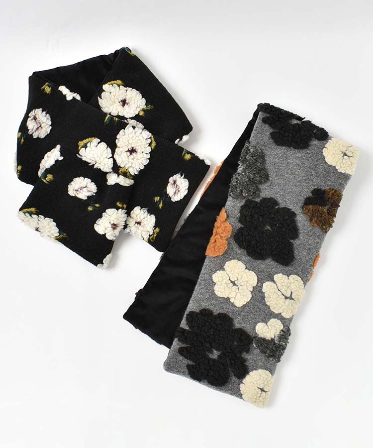 フラワーモチーフティペット | Bleu Bleuet（ブルーブルーエ）公式通販