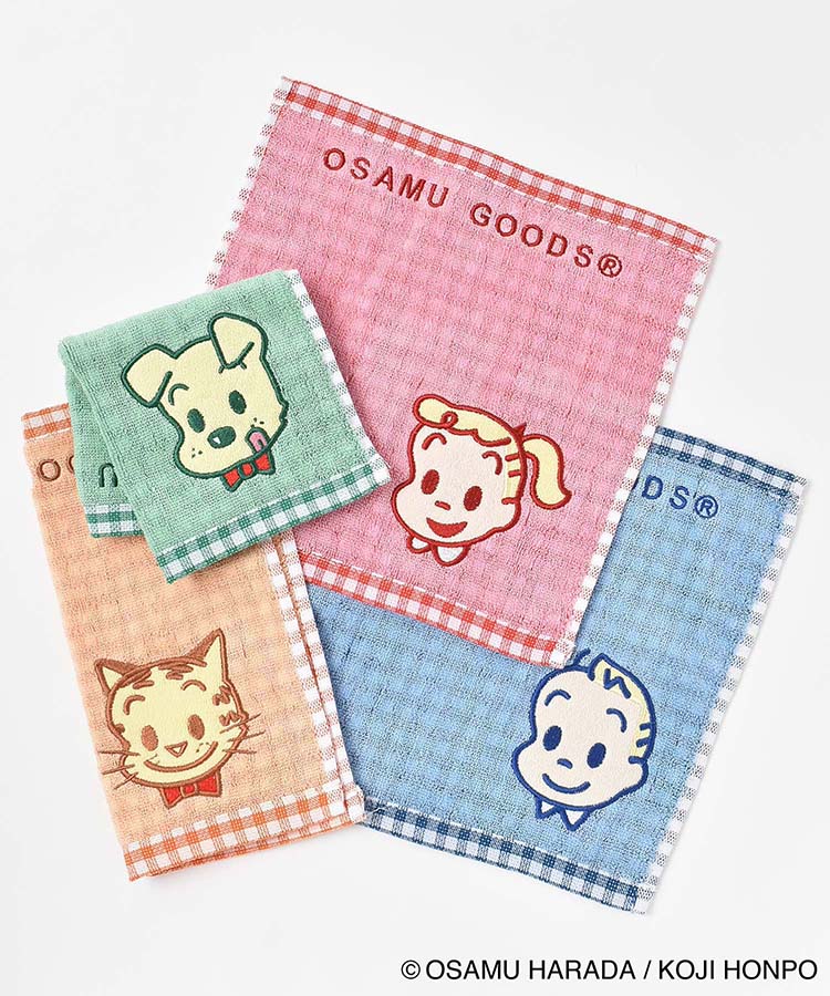 OSAMU GOODSアップリケ刺繍ミニタオル | Bleu Bleuet（ブルーブルーエ