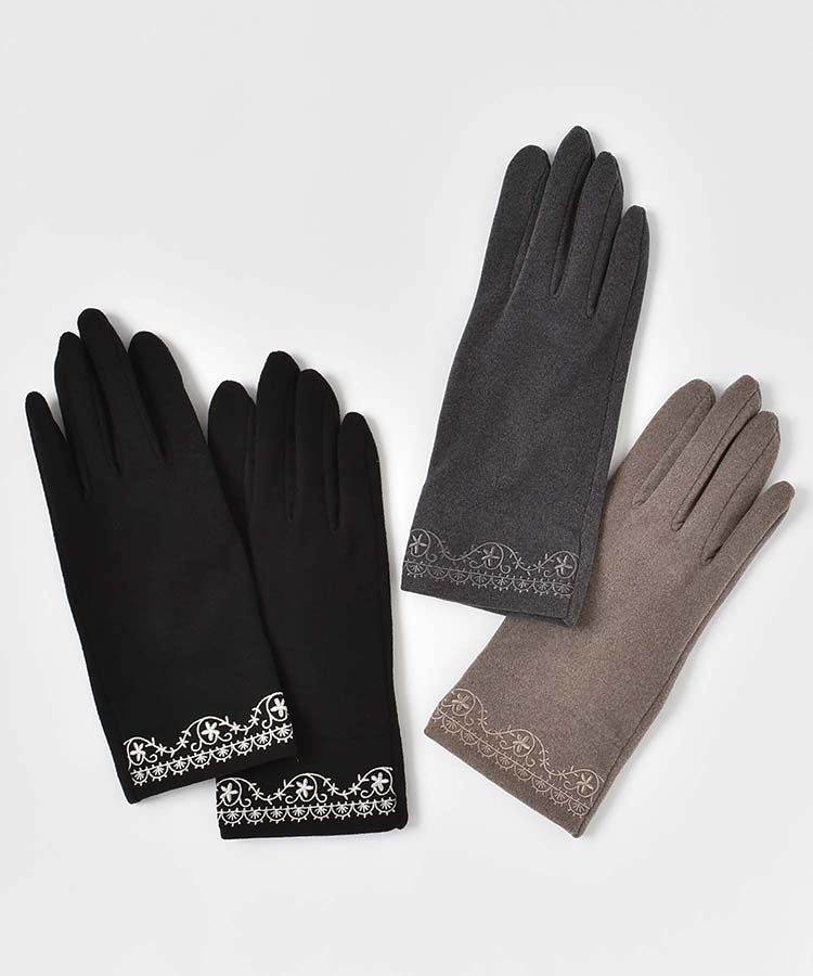 指フードレース刺繍グローブ | Bleu Bleuet（ブルーブルーエ）公式通販