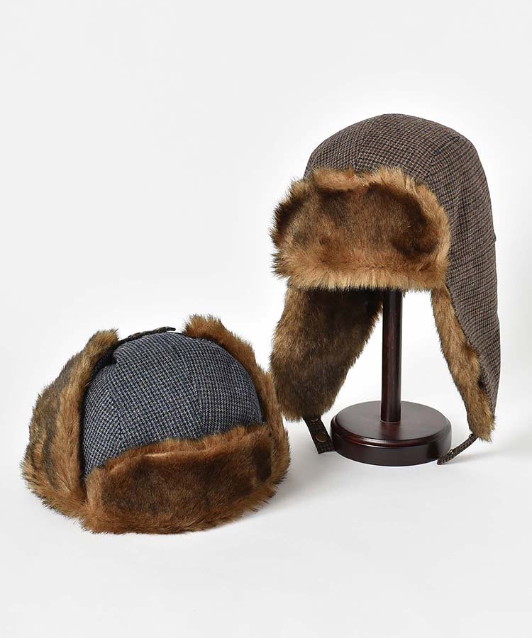 チェックフライトキャップ | Bleu Bleuet（ブルーブルーエ）公式通販