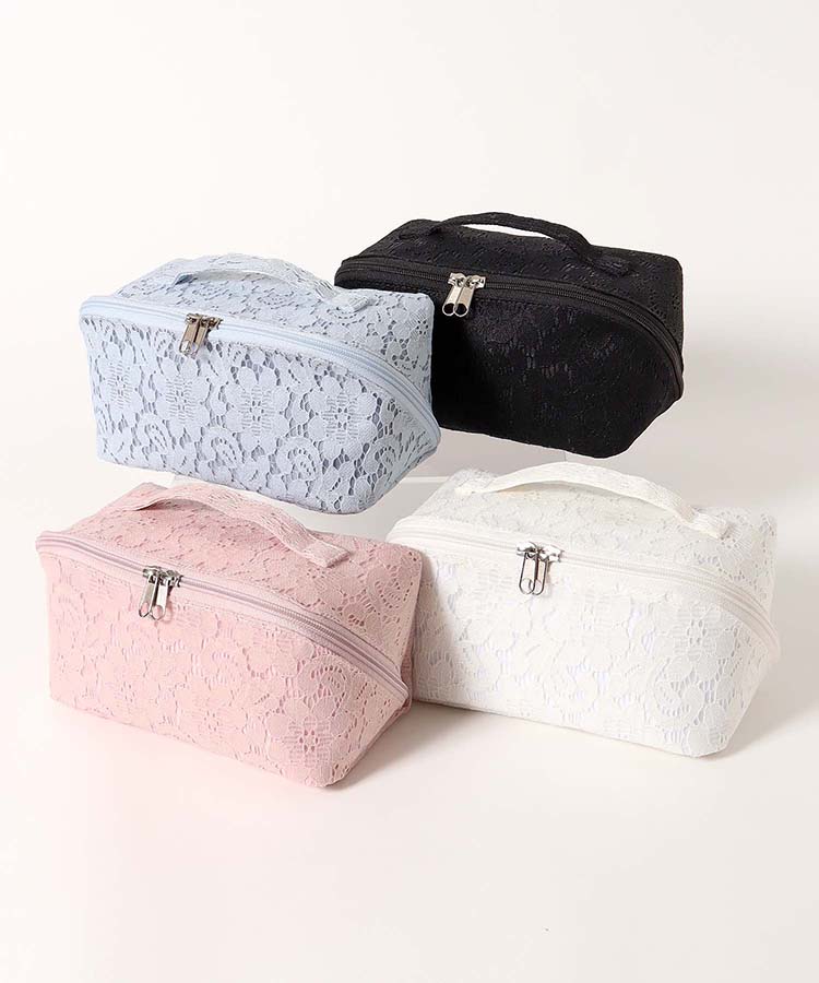 レース刺繍ビッグメイクポーチ | Bleu Bleuet（ブルーブルーエ）公式通販