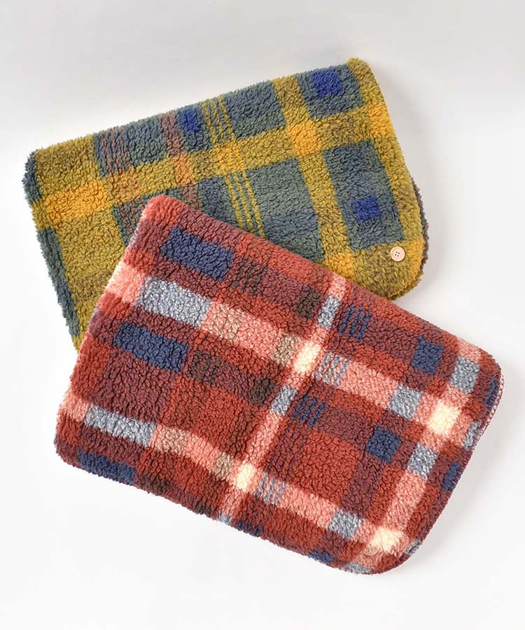 ボアチェックブランケット | Bleu Bleuet（ブルーブルーエ）公式通販