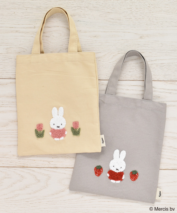 miffyスプリングサガラ刺繍ミニトートバッグ | Bleu Bleuet（ブルー