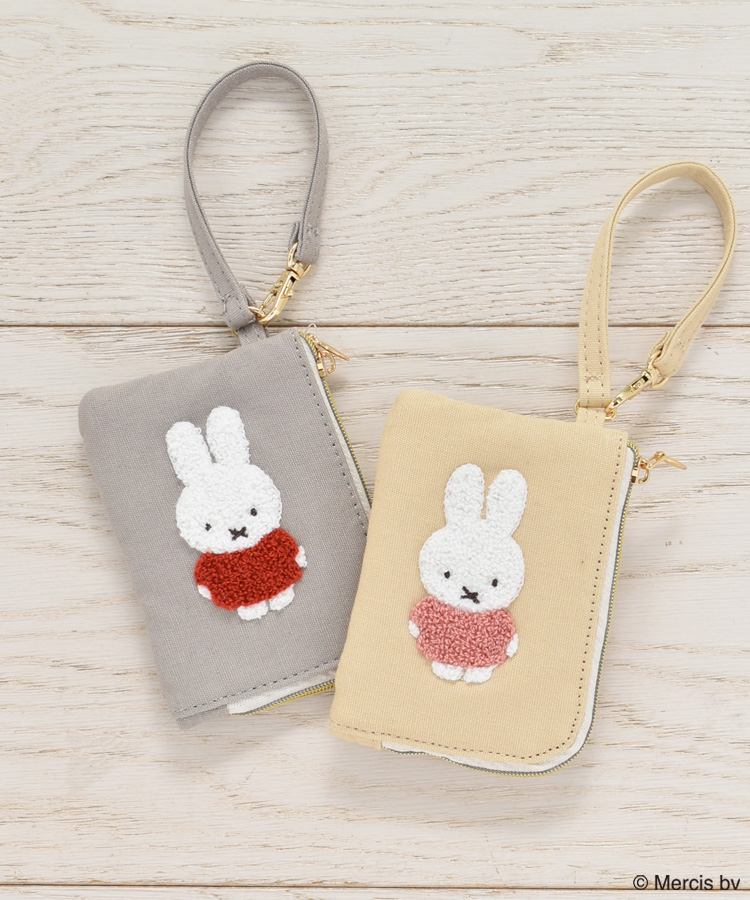 miffyスプリングサガラ刺繍コインパスケース | Bleu Bleuet（ブルー