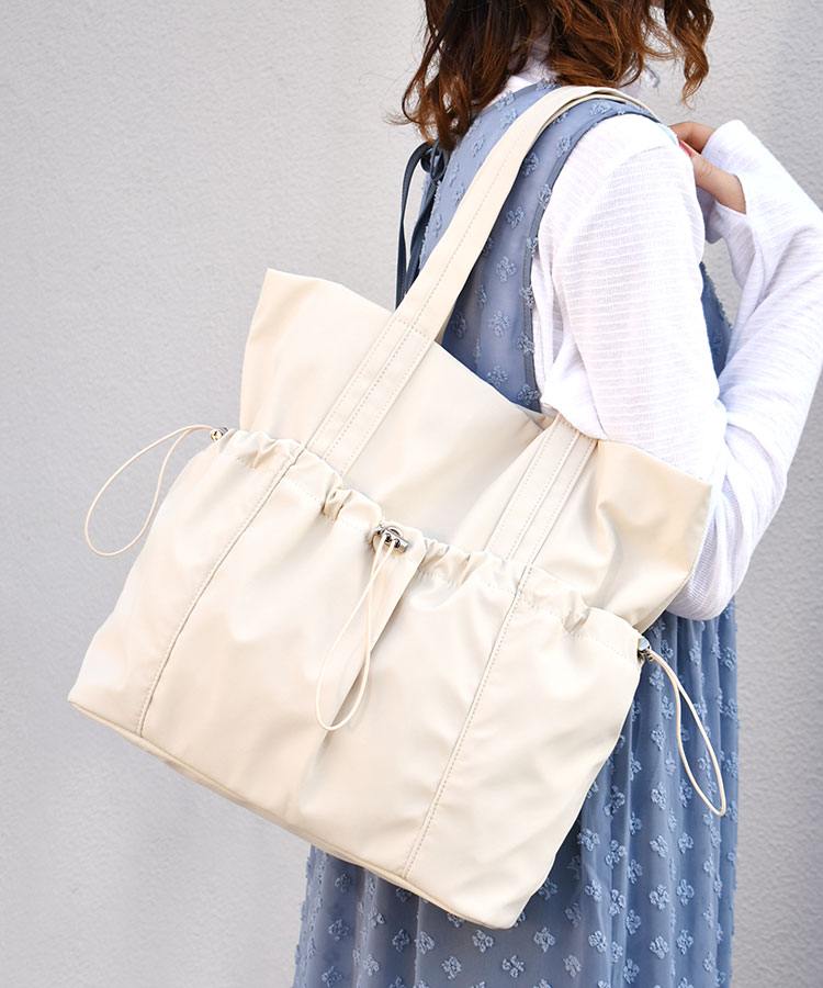 ギャザードポケットトートバッグ | Bleu Bleuet（ブルーブルーエ）公式通販