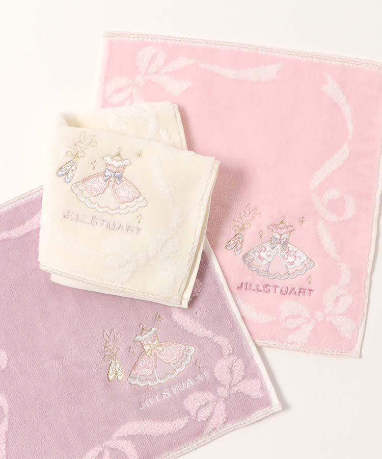 JILL STUARTバレエ刺繍タオルハンカチ | Bleu Bleuet（ブルーブルーエ