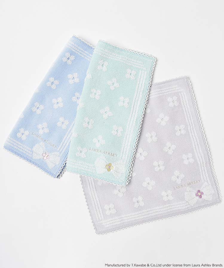 LAURA ASHLEYフラワーリボンミニタオル | Bleu Bleuet（ブルーブルーエ