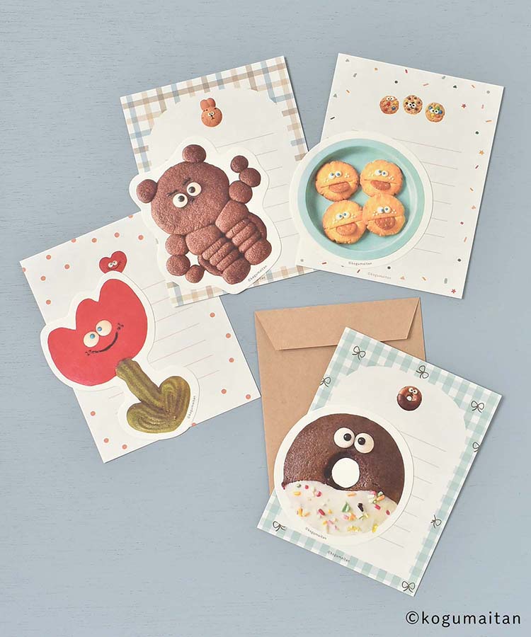 こぐまいたんダイカットミニレターセット | Bleu Bleuet（ブルー