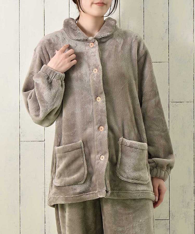 グラフェンフランネルパジャマ上下セット | Bleu Bleuet（ブルー