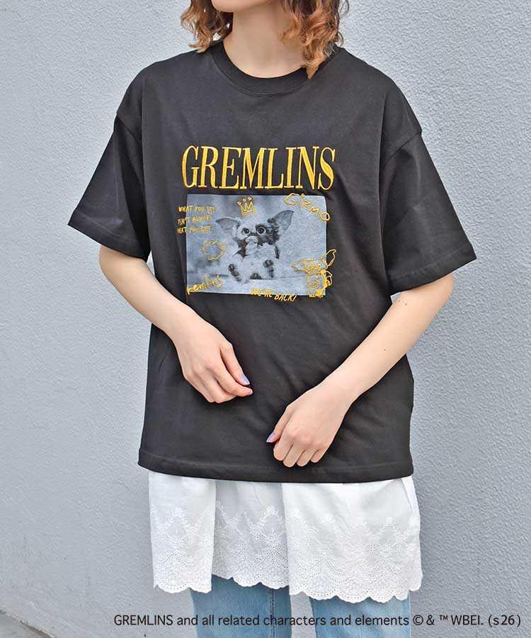 グレムリンフォト刺繍プリントTシャツ | Bleu Bleuet（ブルーブルーエ