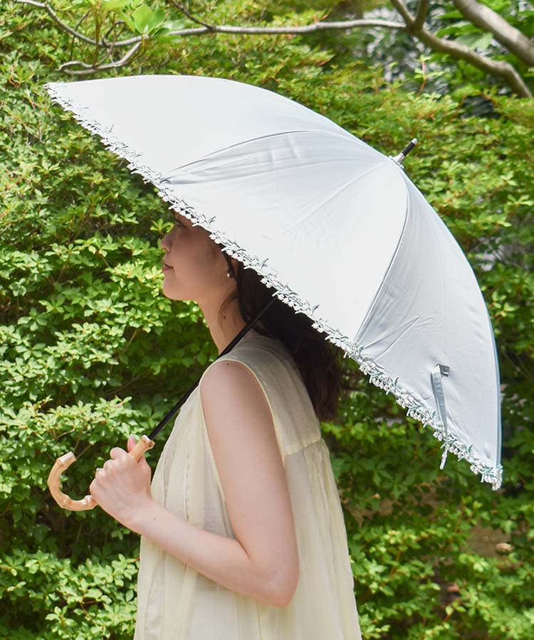 PUフラワーレース晴雨兼用長傘 | Bleu Bleuet（ブルーブルーエ）公式通販