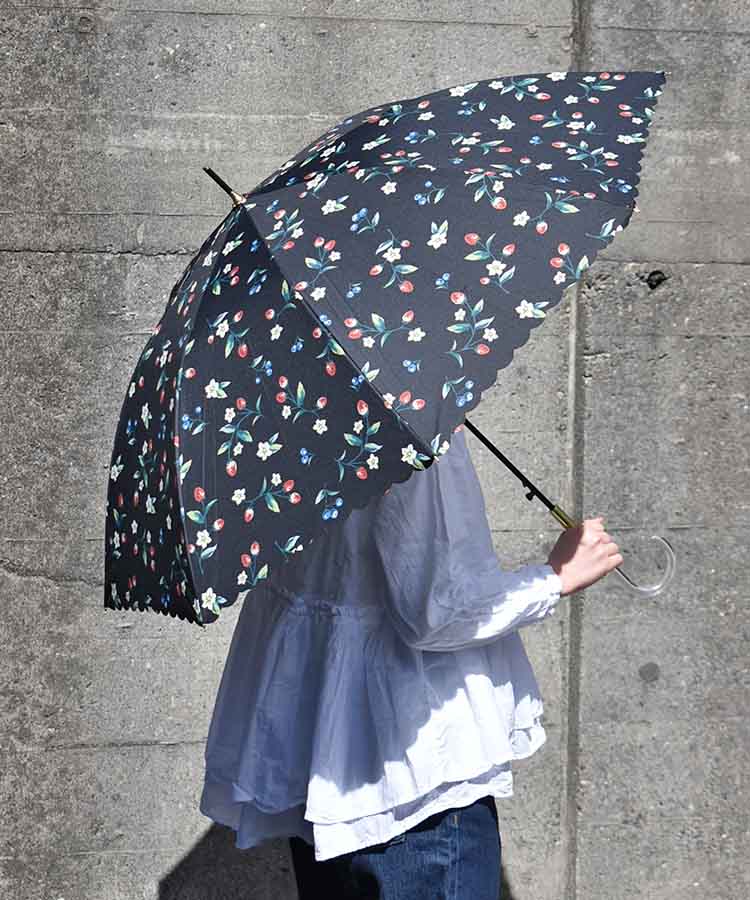 ストロベリーガーデン雨長傘 | Bleu Bleuet（ブルーブルーエ）公式通販