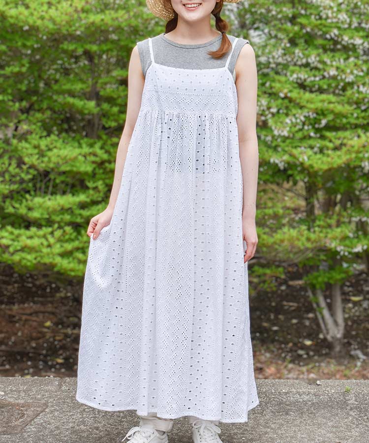 シフリー刺繍キャミワンピース | Bleu Bleuet（ブルーブルーエ）公式通販