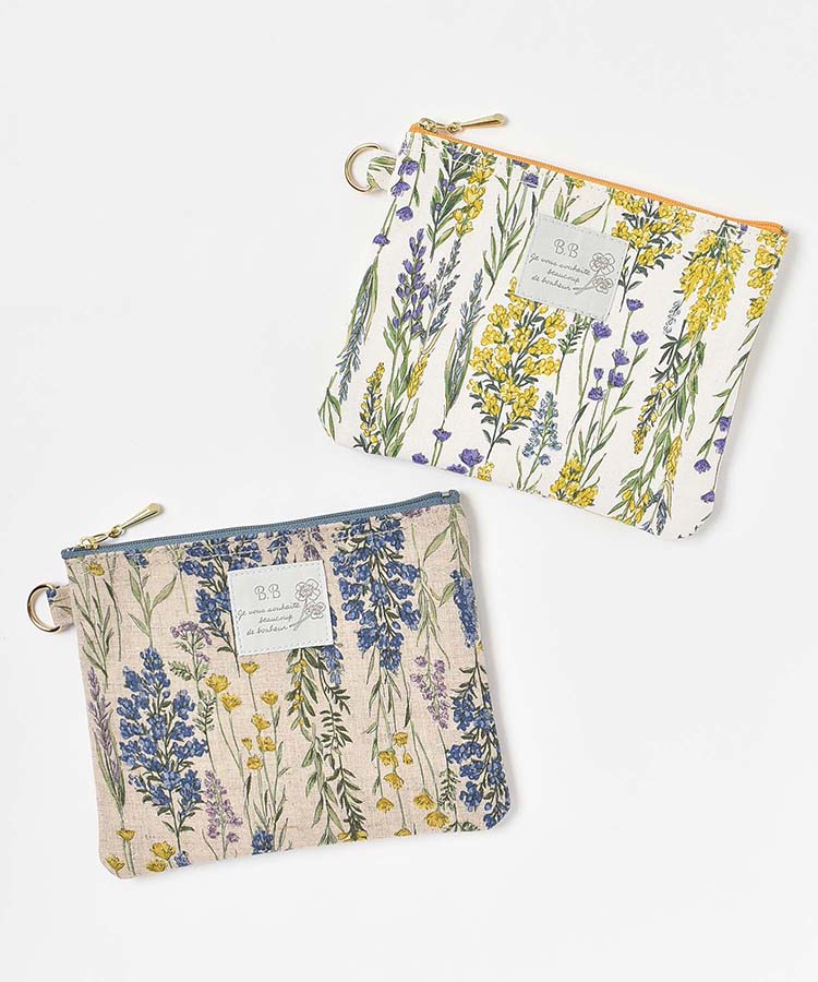 ミモザフラットポーチ | Bleu Bleuet（ブルーブルーエ）公式通販