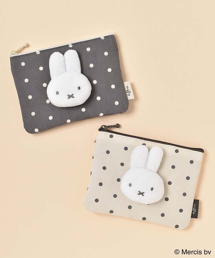WEB限定】MIFFY DOT&MASCOTミニフラットポーチ | Bleu Bleuet（ブルー