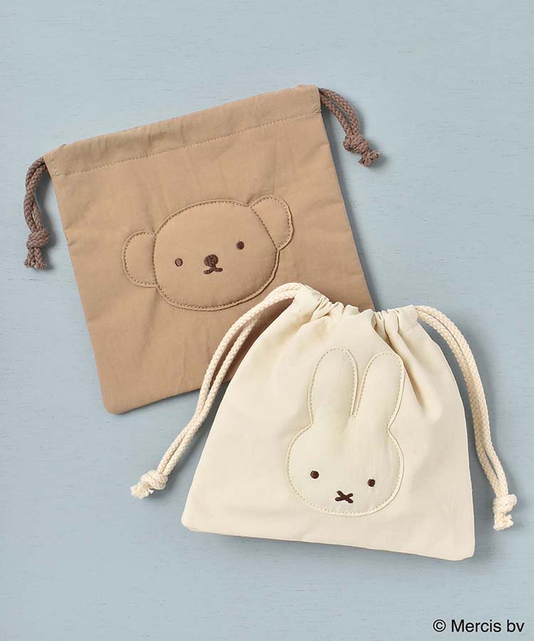 WEB限定】BRUNA BASIC WAPPEN巾着 | Bleu Bleuet（ブルーブルーエ