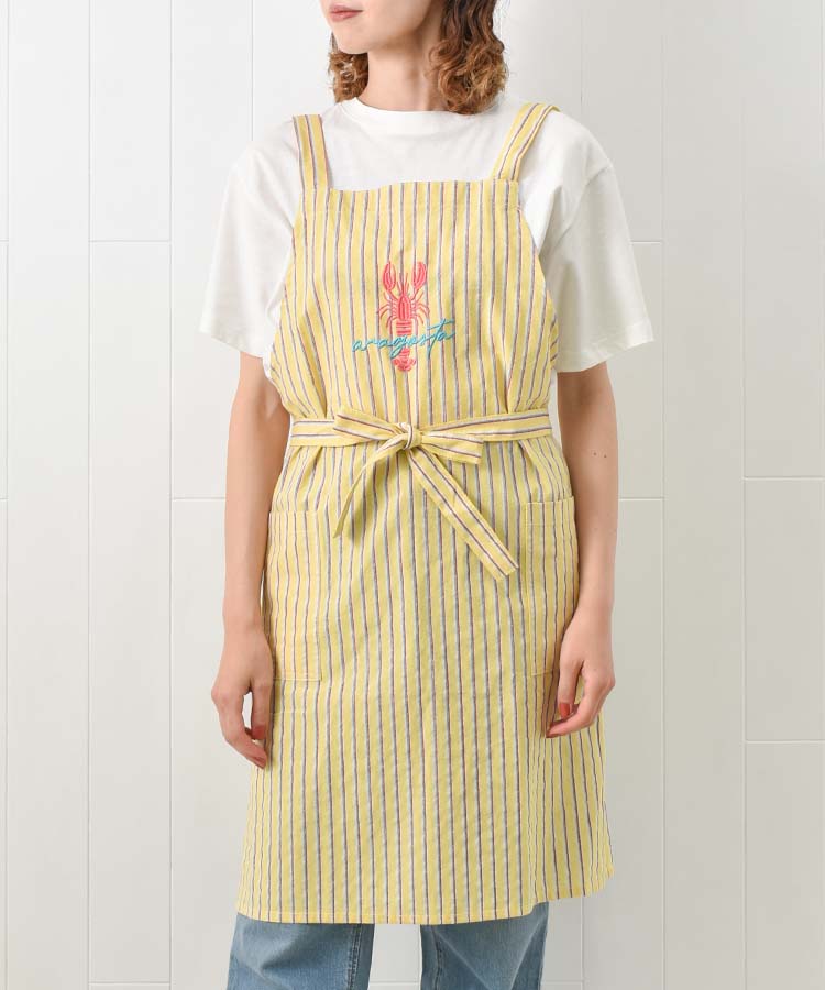 南欧モチーフ刺繍エプロン | Bleu Bleuet（ブルーブルーエ）公式通販