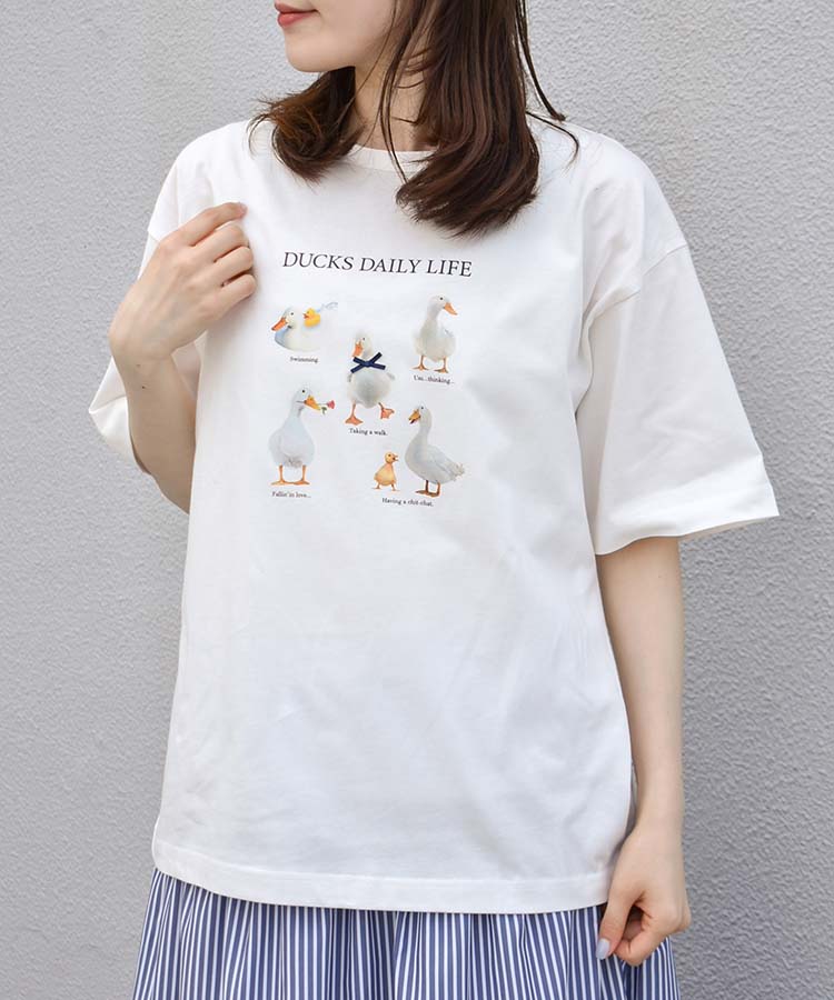 DUCKS DAILY LIFE Tシャツ | Bleu Bleuet（ブルーブルーエ）公式通販