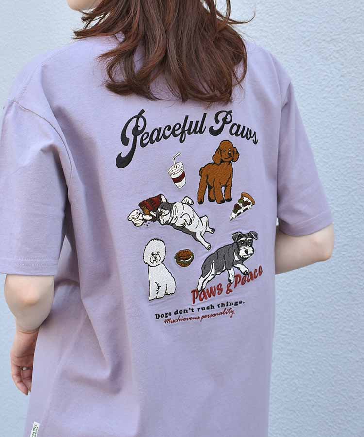 のんびりdog刺繍Tシャツ | Bleu Bleuet（ブルーブルーエ）公式通販