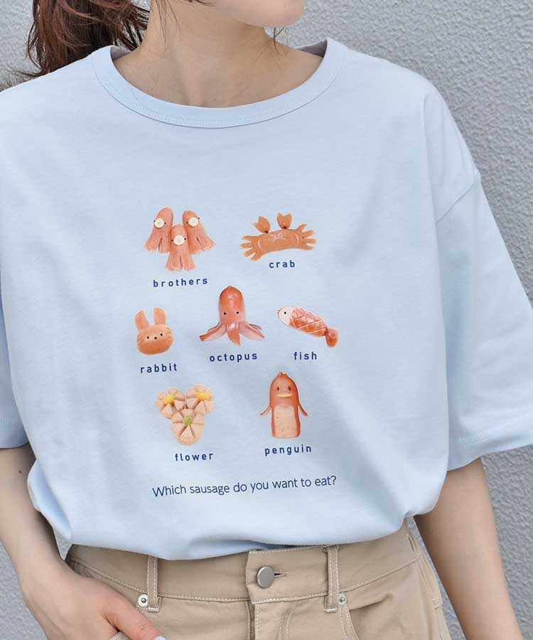 ウィンナーロゴTシャツ | Bleu Bleuet（ブルーブルーエ）公式通販