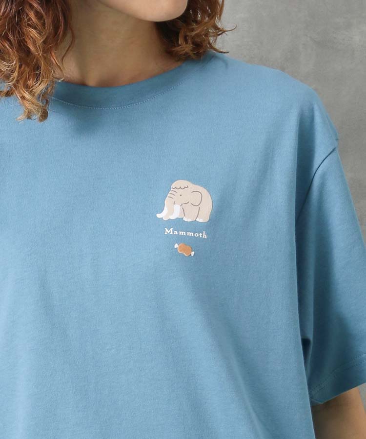 古代フロッキープリントTシャツ | Bleu Bleuet（ブルーブルーエ）公式通販