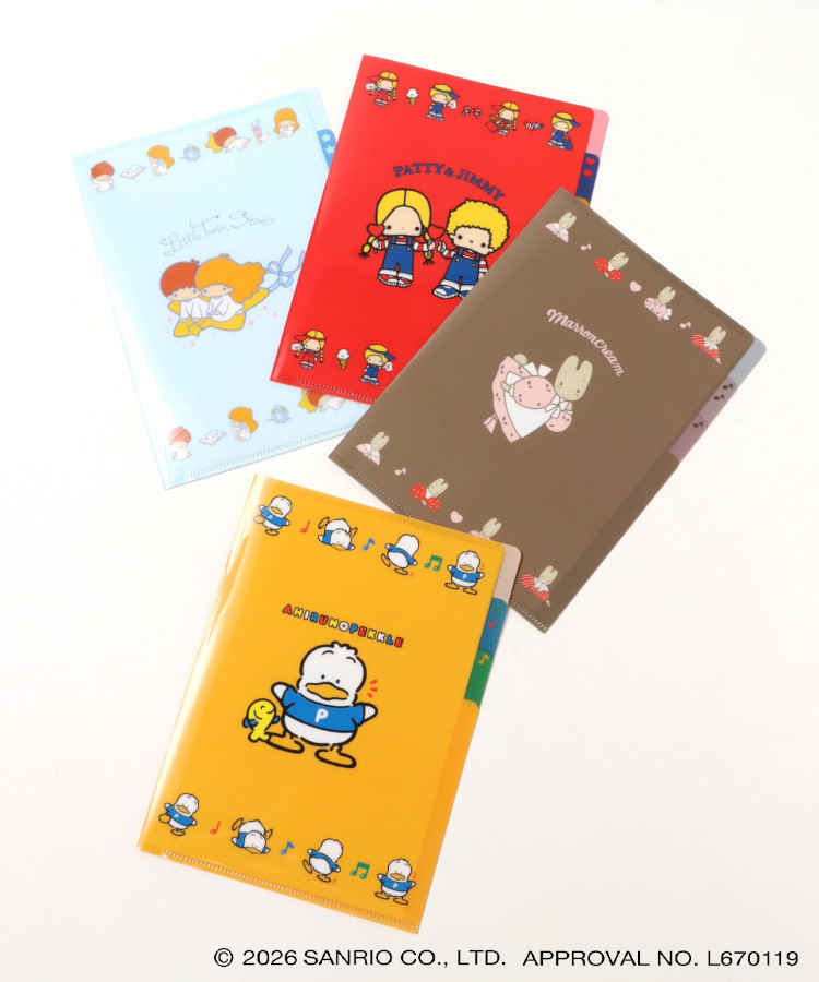 レトロサンリオキャラクターズ クリアファイルA5 3P | Bleu Bleuet