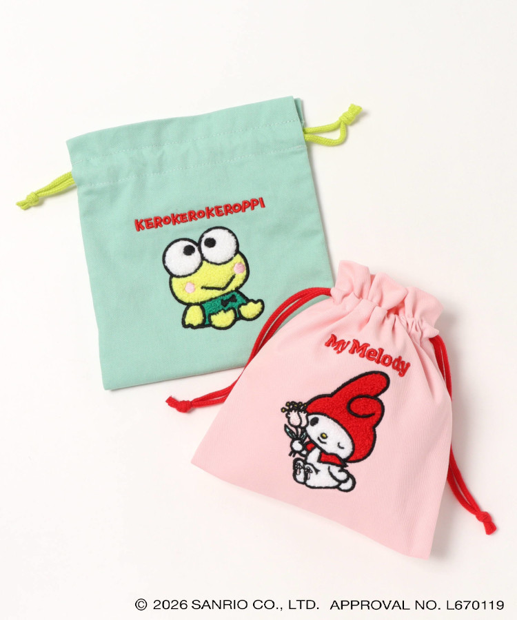 WEB限定】レトロサンリオキャラクターズ サガラ刺繍巾着 | Bleu Bleuet