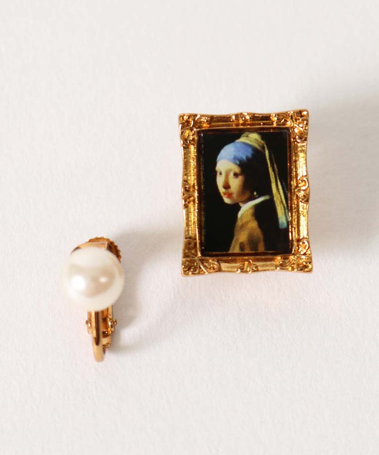 世界の名画イヤリング(真珠の耳飾の少女): ALL｜Bleu Bleuet（ブルーブルーエ）